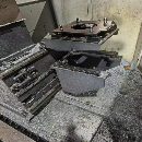 台湾省原装泷锋光机SK-4025龙门加工中心，两线一硬导.