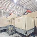 亚威3025龙门发那科系统，齿轮头门宽2700