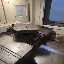 刚刚买下一台台湾原装绮发HE400双工位卧式加工中心、.