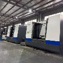 同款两台纽威800双工位卧式加工中心2018年纽威HM805T.